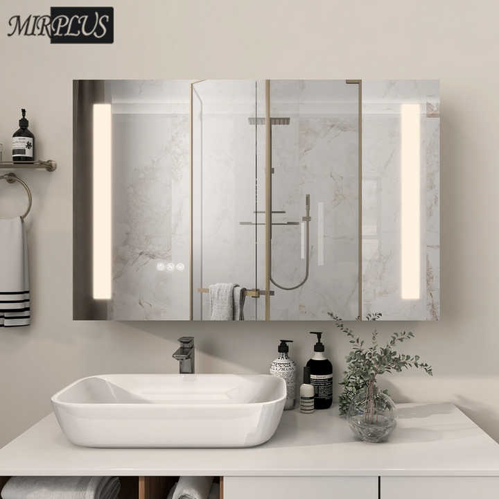 Tủ thuốc gương LED thiết kế cổ điển 36*24 inch cho phòng tắm