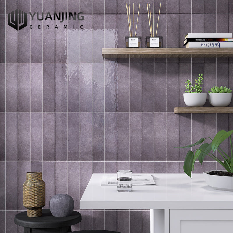 Kho Foshan Gạch ốp tường sứ xương đồng chất bóng tráng men nghệ thuật kiểu Pháp thủ công 75x300mm chống bám bẩn cho bếp và phòng tắm