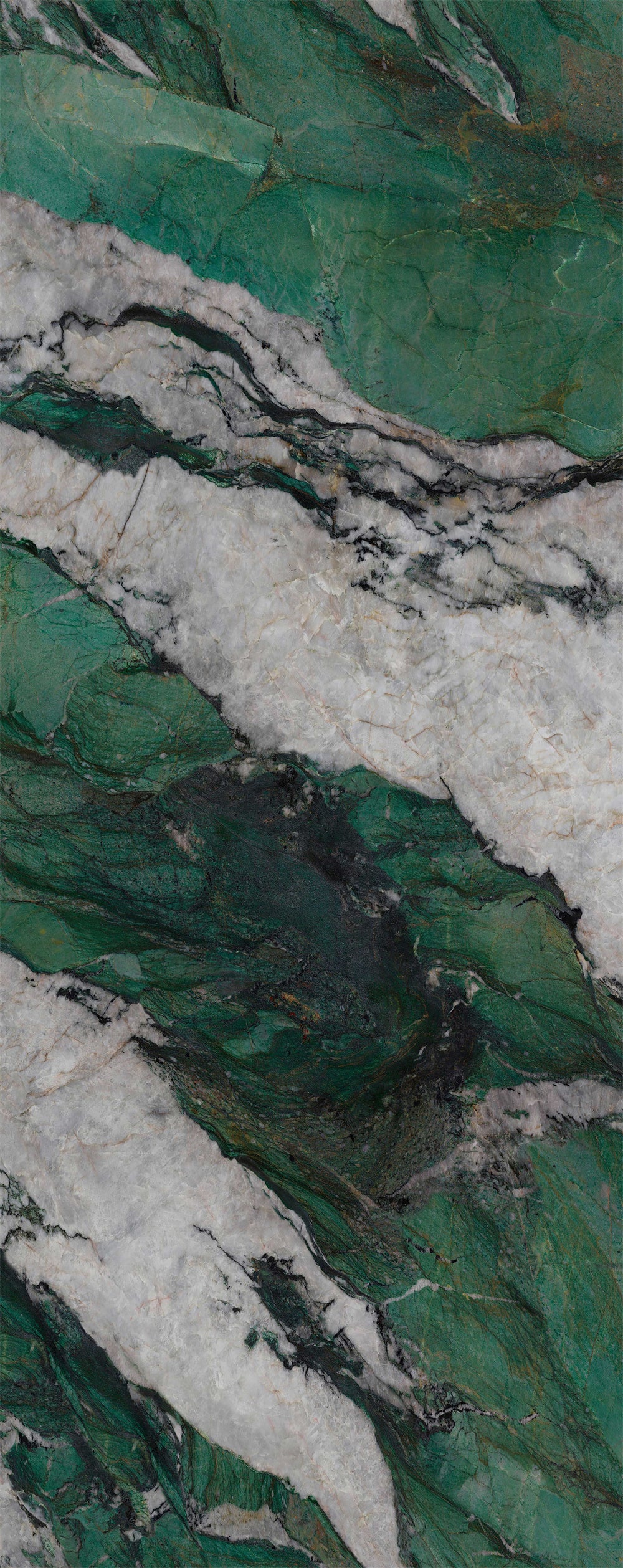 Tấm Đá Nung Kết Sứ Tráng Men Bóng Vân Đá Cẩm Thạch Xanh Patagonia Ốp Tường