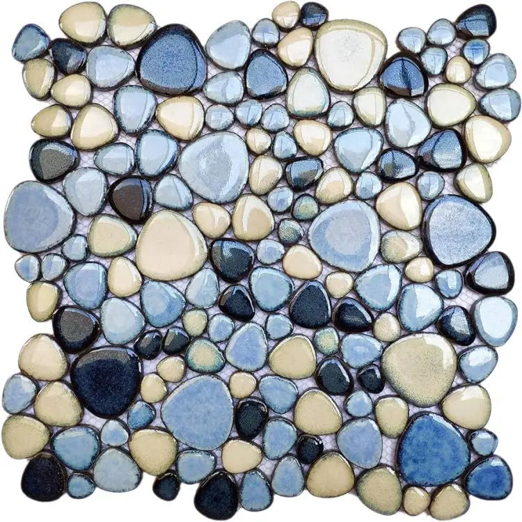 Gạch Mosaic Đá Marble Tự Nhiên 24x24 Phong Cách Trung Quốc