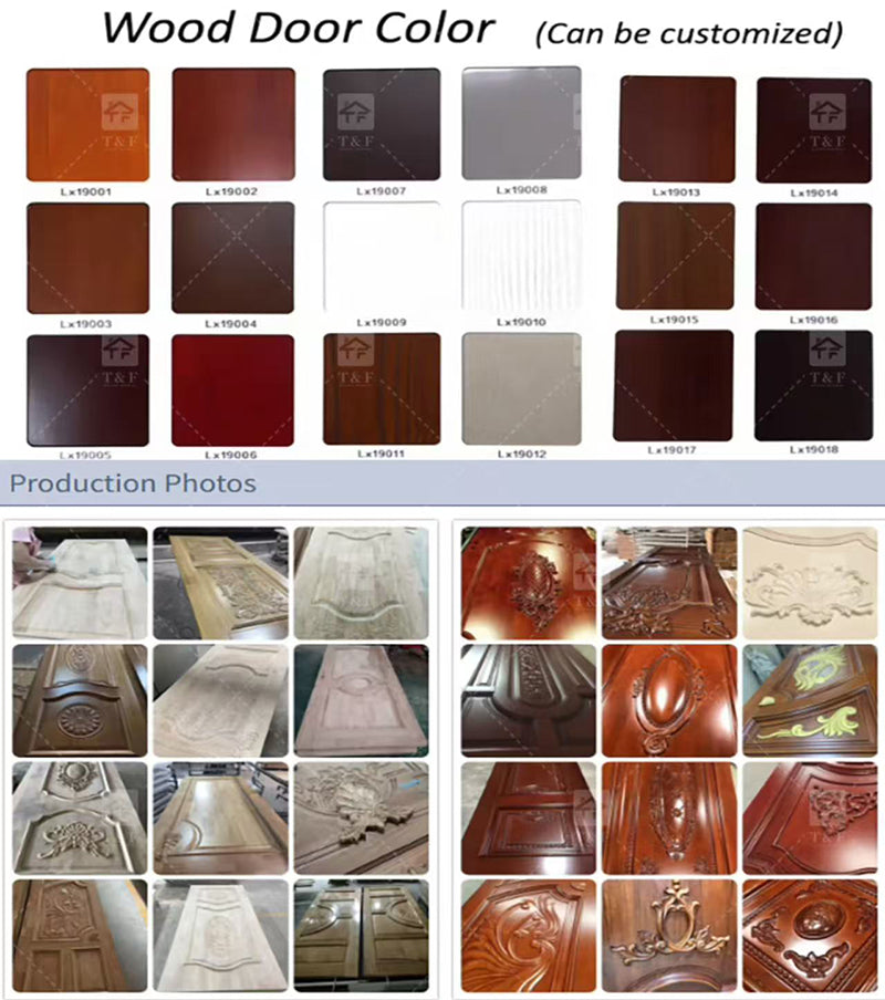 Cửa Gỗ Mặt Tiền An Ninh Hiện Đại Chất Lượng Cao Tùy Chỉnh Chống Nước Ngoại Thất Hoàn Thiện Nội Ngoại Thất