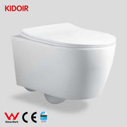 Bồn cầu sứ liền khối chất lượng cao WaterMark Trung Đông, bồn cầu treo tường hiện đại có chức năng xả nước và xả nước phía sau