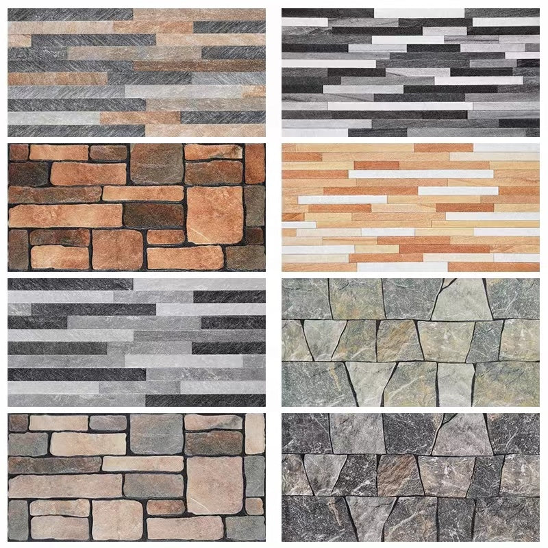 Gạch ốp tường ngoài trời phong cách Đồng quê Mỹ chống trượt chống thấm nước dùng cho sân vườn biệt thự sân thượng tường nền TV