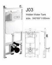 Bồn nước âm tường 200DL tiết kiệm nước với khung sắt cho bồn cầu treo tường