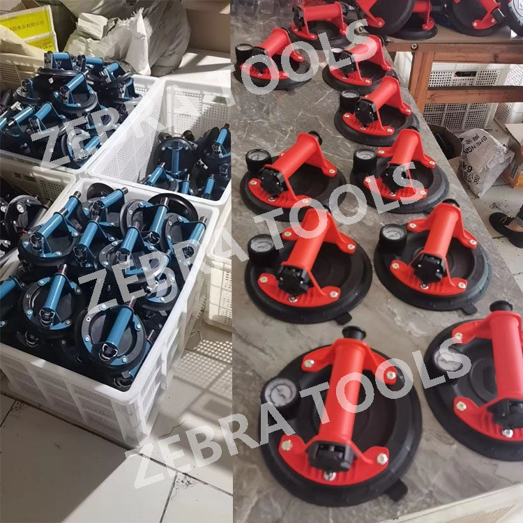 Bơm tay khí nén công nghiệp siêu bền 8\" gắn ABS, hút chân không silicon nâng gạch kính