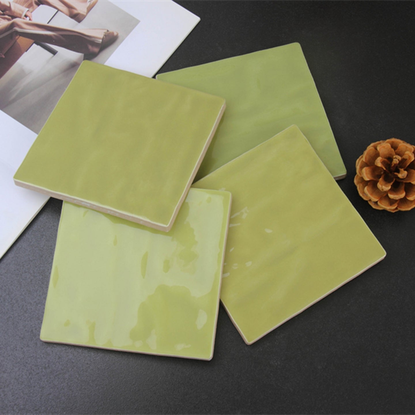 Gạch Vuông Bề Mặt Tráng Men Ngọc Trai Hiện Đại Cổ Điển 132x132 Dùng Để Trang Trí Tường Nội Thất Phòng Tắm, Bếp, Khách Sạn, Homestay, Quán Bar, Câu Lạc Bộ