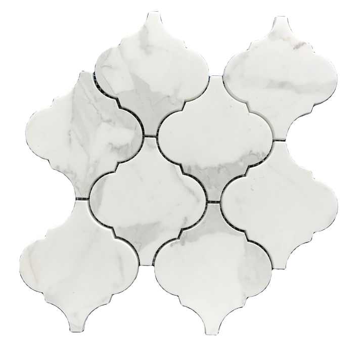 Gạch mosaic đèn lồng Arabesque đá cẩm thạch bề mặt đánh bóng