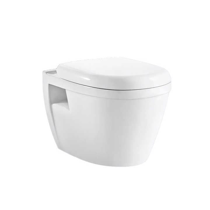 Bồn cầu treo tường Medyag đạt tiêu chuẩn CE, xả thẳng, bồn cầu bằng gốm sứ không vành chất lượng cao, giá cả phải chăng