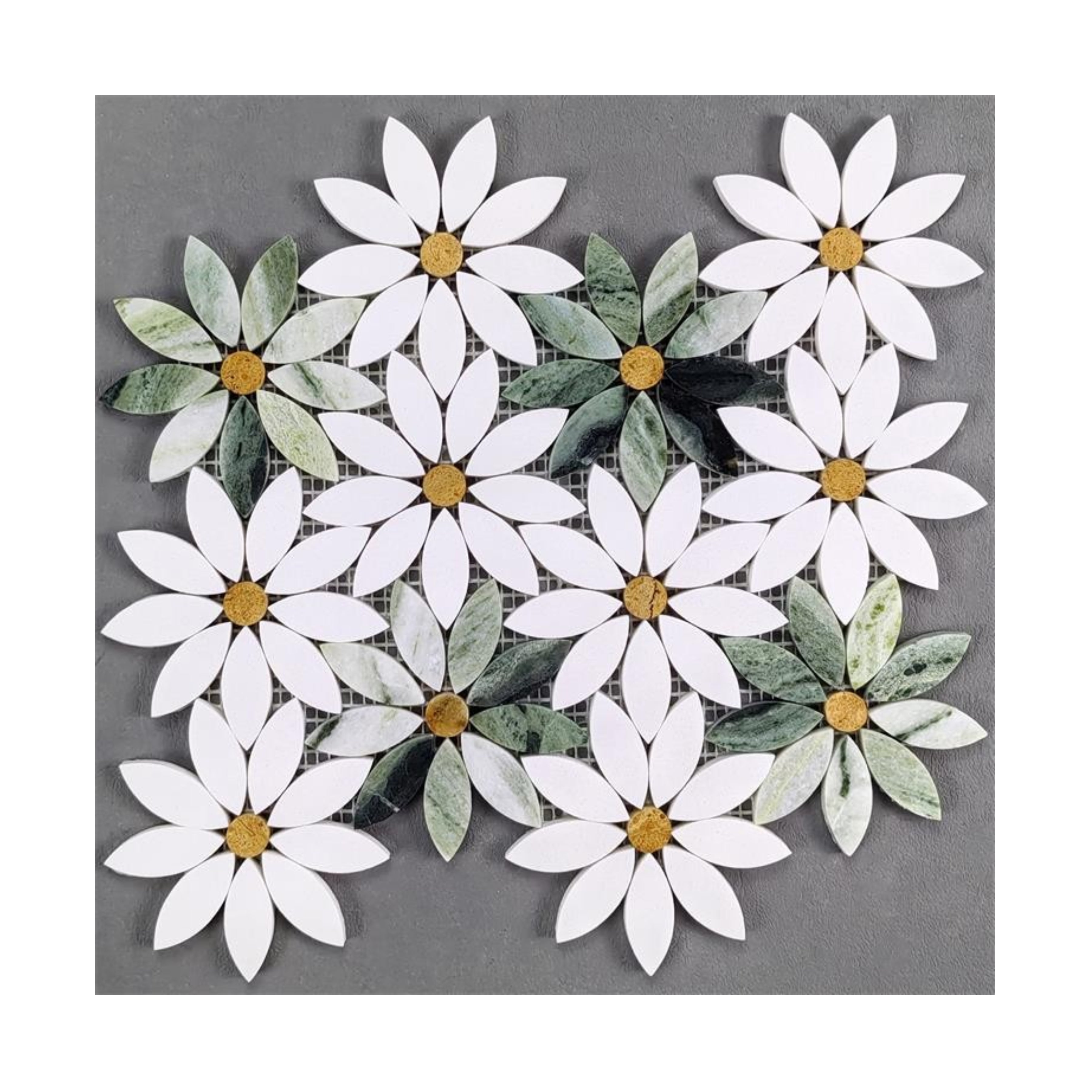 Gạch Mosaic Đá Cẩm Thạch Tự Nhiên Hoa Đá Nhân Tạo Hoa Văn Cắt Tia Nước