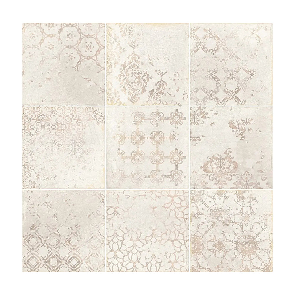 Gạch ốp tường và lát sàn kiểu Subway mộc mạc, họa tiết hoa, dùng cho phòng tắm, nhà bếp, phòng ăn