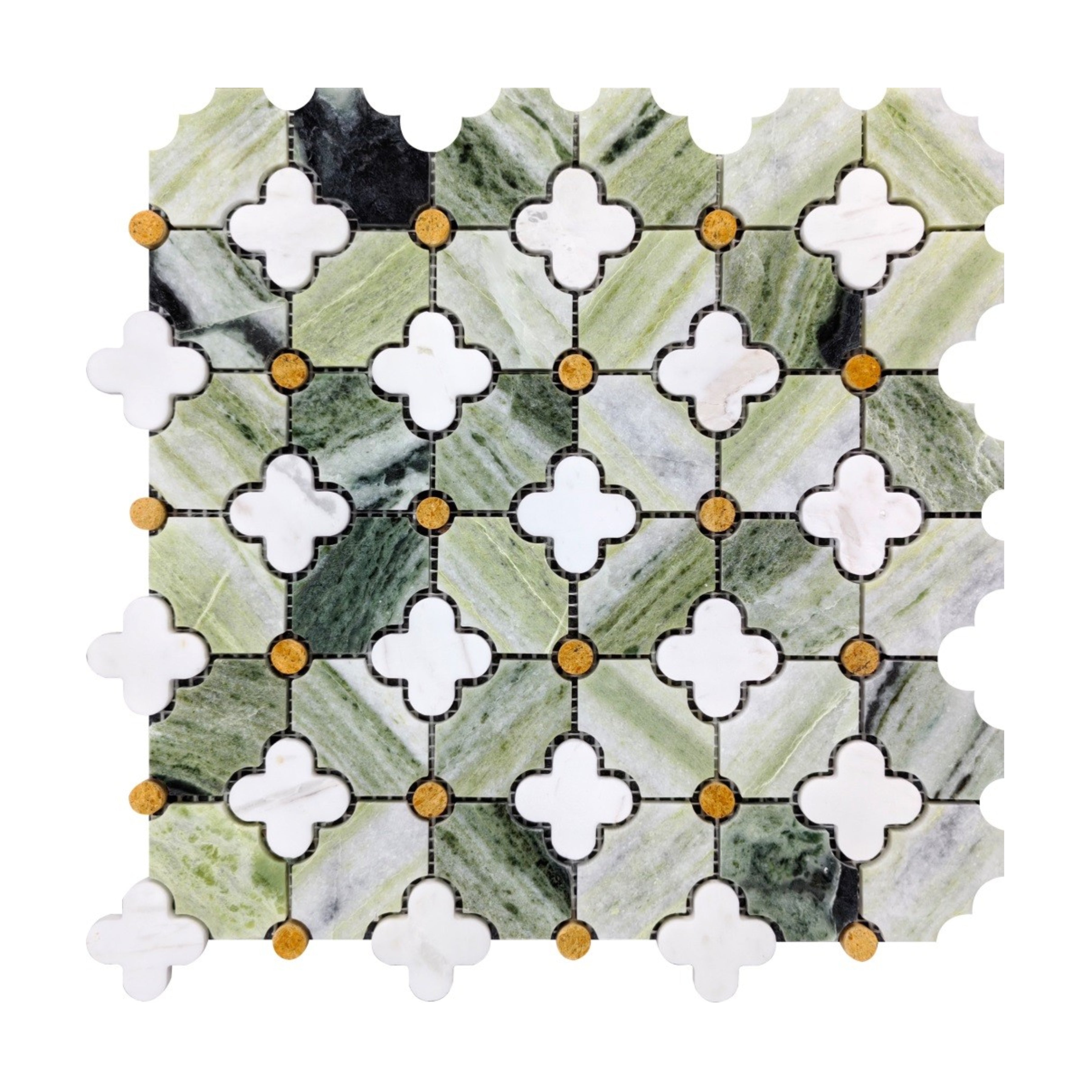 Gạch Mosaic Đá Cẩm Thạch Tự Nhiên Hoa Đá Nhân Tạo Hoa Văn Cắt Tia Nước