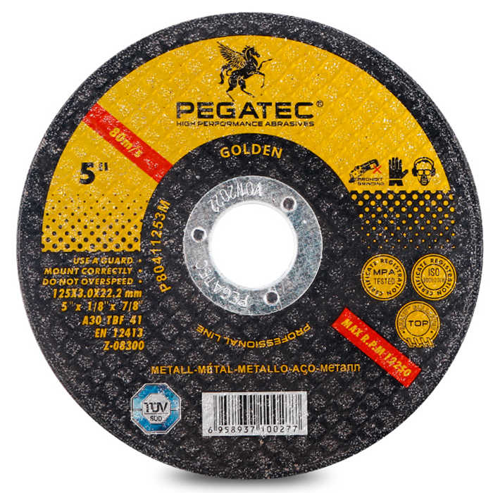 Đá cắt PEGATEC Zirconia 5 inch 125x3x22mm cho kim loại và thép