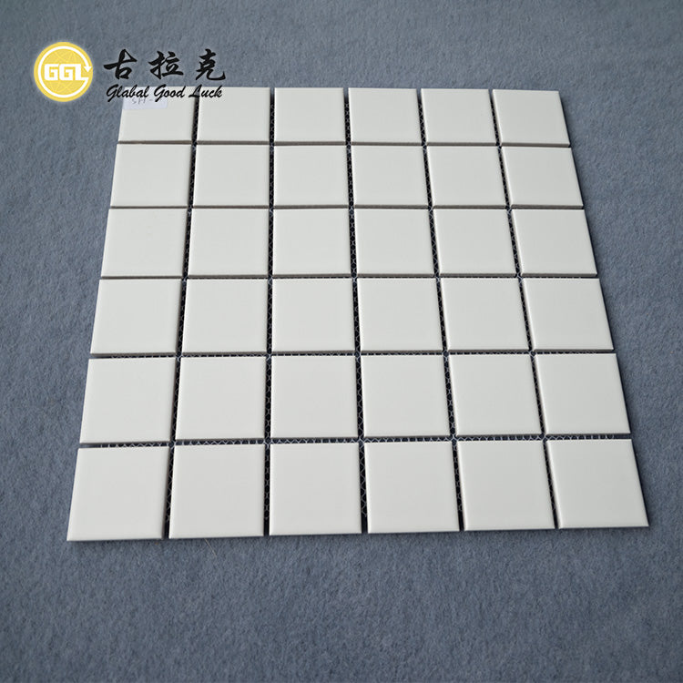 Gạch Mosaic Gốm Sứ Hình Vuông 2x2 Trắng Đẹp Dành Cho Thiết Kế Nhà, Trang Trí Phòng, Trang Trí Tường & Sàn