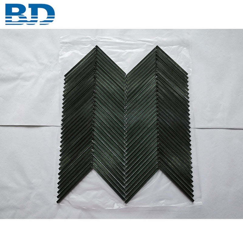 Bán sỉ trực tiếp từ nhà máy Gạch ốp tường kính mosaic xương cá tự dán dùng cho bếp, phòng tắm và tường điểm nhấn