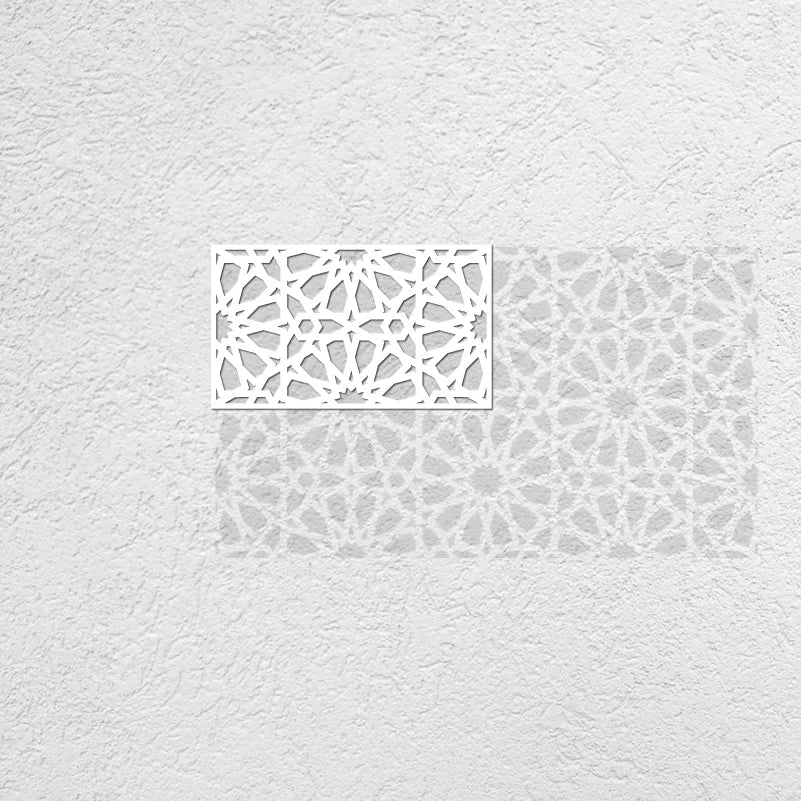 Stencil Mandala 40cm 60cm Trang Tri Tuong Hexagon Decor