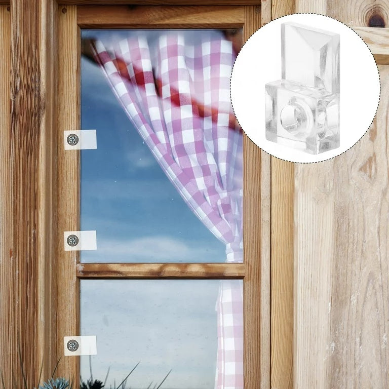 Kẹp gương nhựa trong suốt, phụ kiện nội thất 6/4/3mm