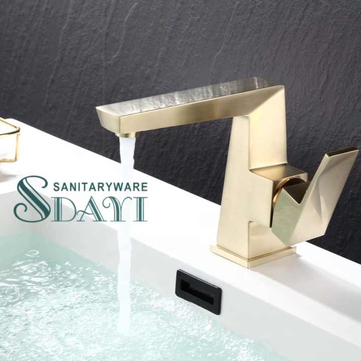 Vòi chậu rửa tay đơn SDAYI thiết kế mới cho phòng tắm, vòi gắn trên sàn, vòi chậu rửa tay đơn cho phòng tắm