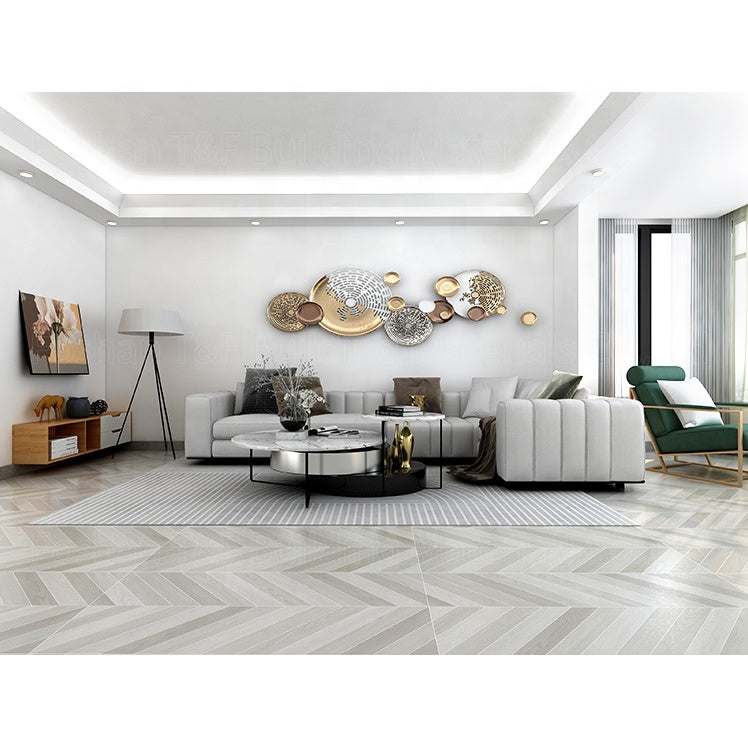 Gạch Sứ Vân Gỗ 60x120 Xám Nâu Lát Sàn Mộc Mạc