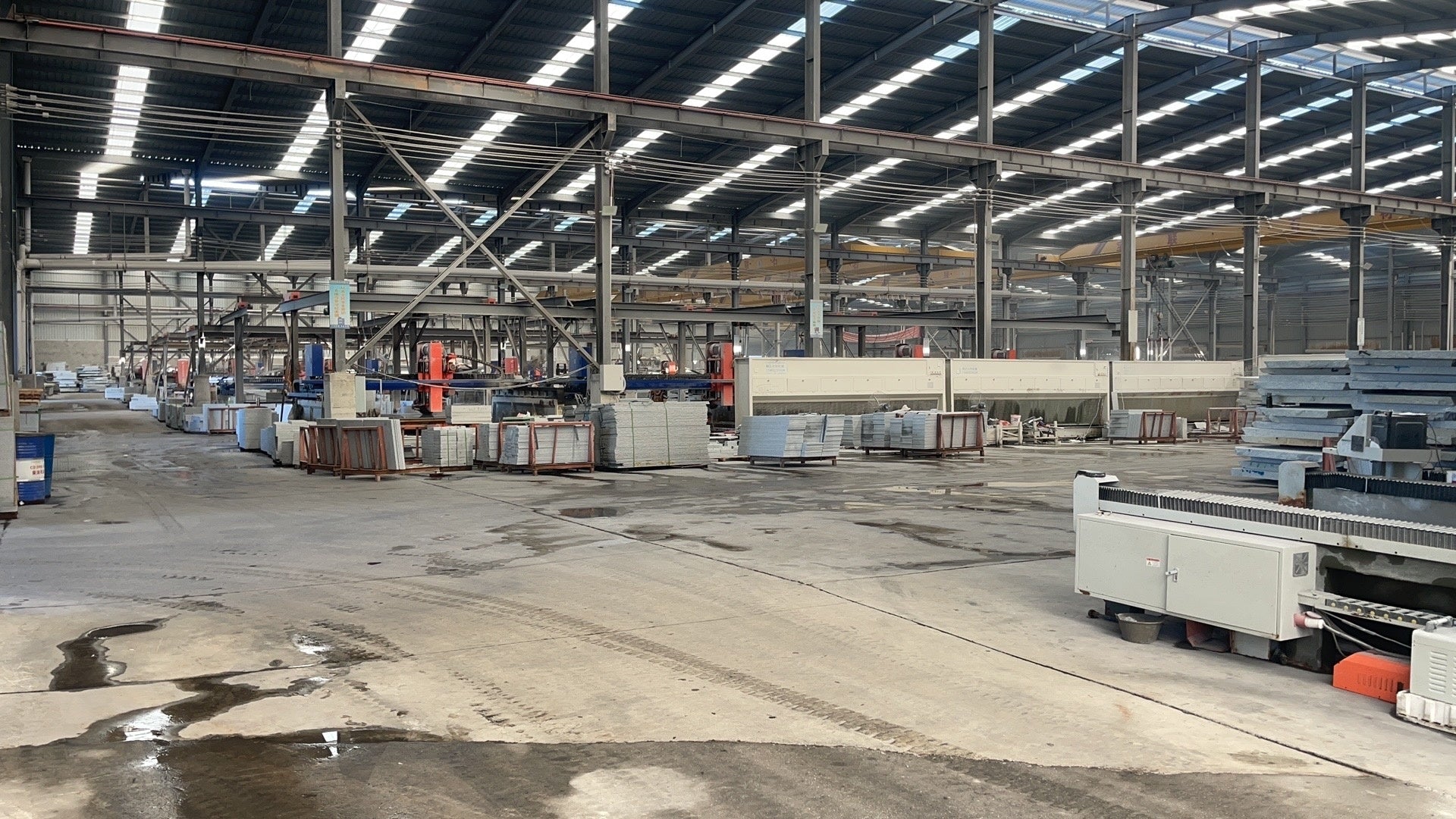 Tấm đá granite tráng men trắng xám tùy chỉnh