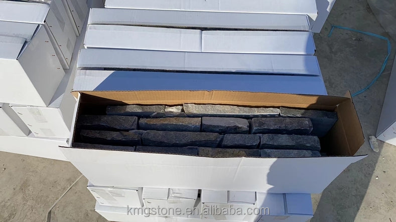 Nhà Phổ Biến Tấm ốp đá phiến thạch anh Xanh Tự nhiên dùng ngoài trời