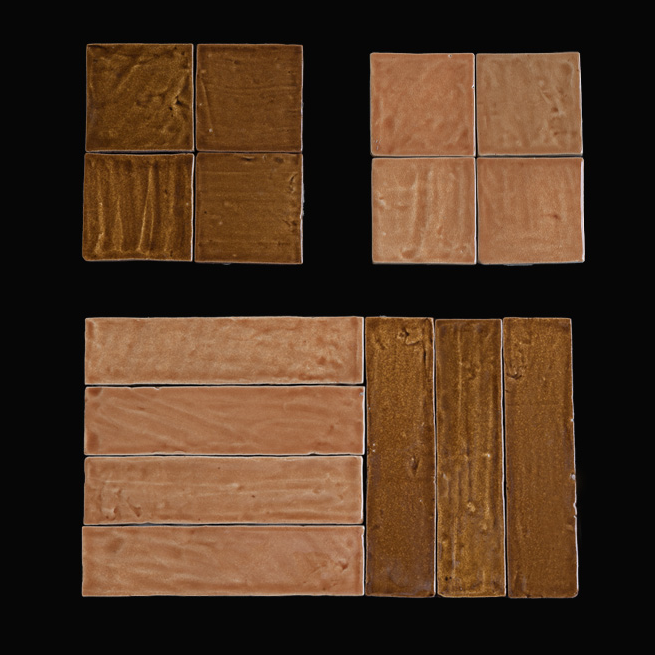 Gạch ốp tường thủ công Ma-rốc trắng vàng 4x4 inch cho bếp và phòng tắm, gạch trang trí kiểu tàu điện ngầm cho khách sạn, gạch Zellige đen cho nhà hàng