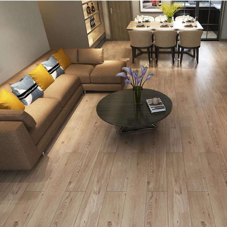 Sàn nhựa Tấm SPC Vinyl PVC Hèm khóa Chống nước Chống mài mòn Chống trượt Vân gỗ kiểu nhà máy