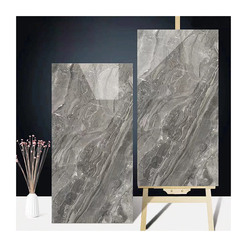 Gạch ốp tường và lát sàn sứ Tây Ban Nha tráng men Porcelanto nâu bóng men kính thiết kế vân đá cẩm thạch