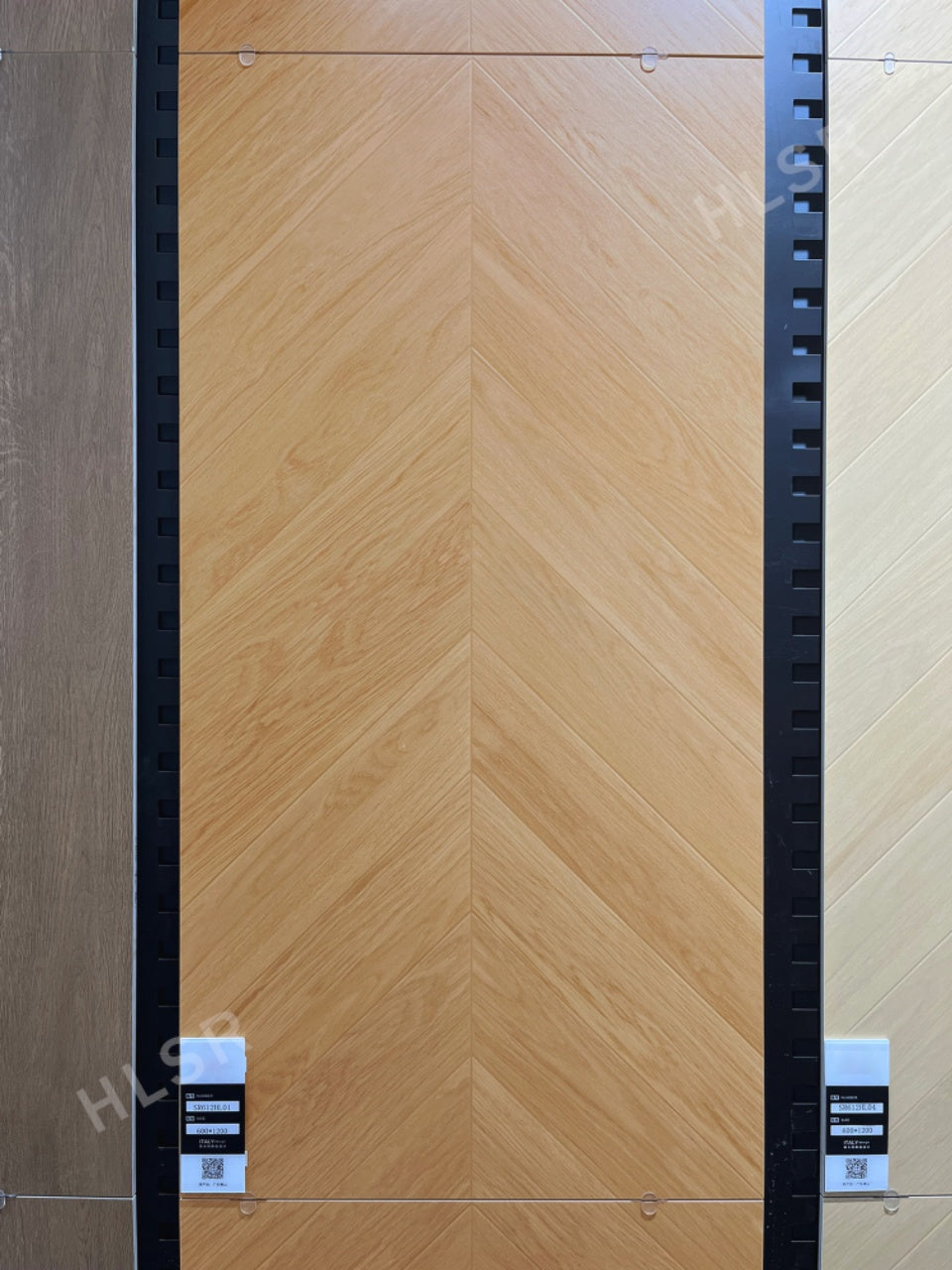 Gạch Porcelain vân gỗ tráng men mờ 600x1200mm chống trơn trượt, lát nội thất cho biệt thự thiết kế hiện đại, dày 10mm, bảo hành 5 năm