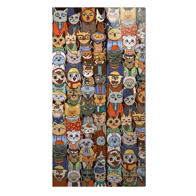 Gạch Ốp Tường Lớn Tùy Chỉnh Cho Phòng Tắm Chống Mài Mòn Men Mờ Hình Nền Anime Dễ Thương Thiết Kế Nghệ Thuật Cá Nhân Hóa Cho Khu Vực Khô Ráo