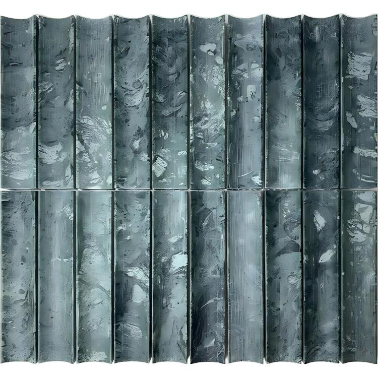 Gạch ốp tường Mosaic đá cẩm thạch Bianco Carrara xẻ rãnh, bề mặt bóng, dành cho tấm ốp cửa biệt thự mài mờ và khu vực tắm, bảo hành 1 năm, bút chì tùy chỉnh.