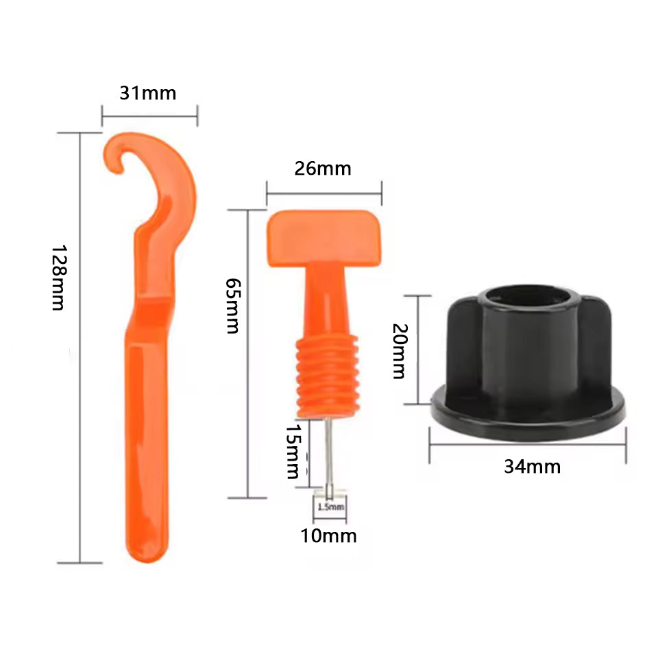 Hệ thống cân bằng gạch men chuyên nghiệp chất lượng tốt nhất với nêm nhựa 1,5mm