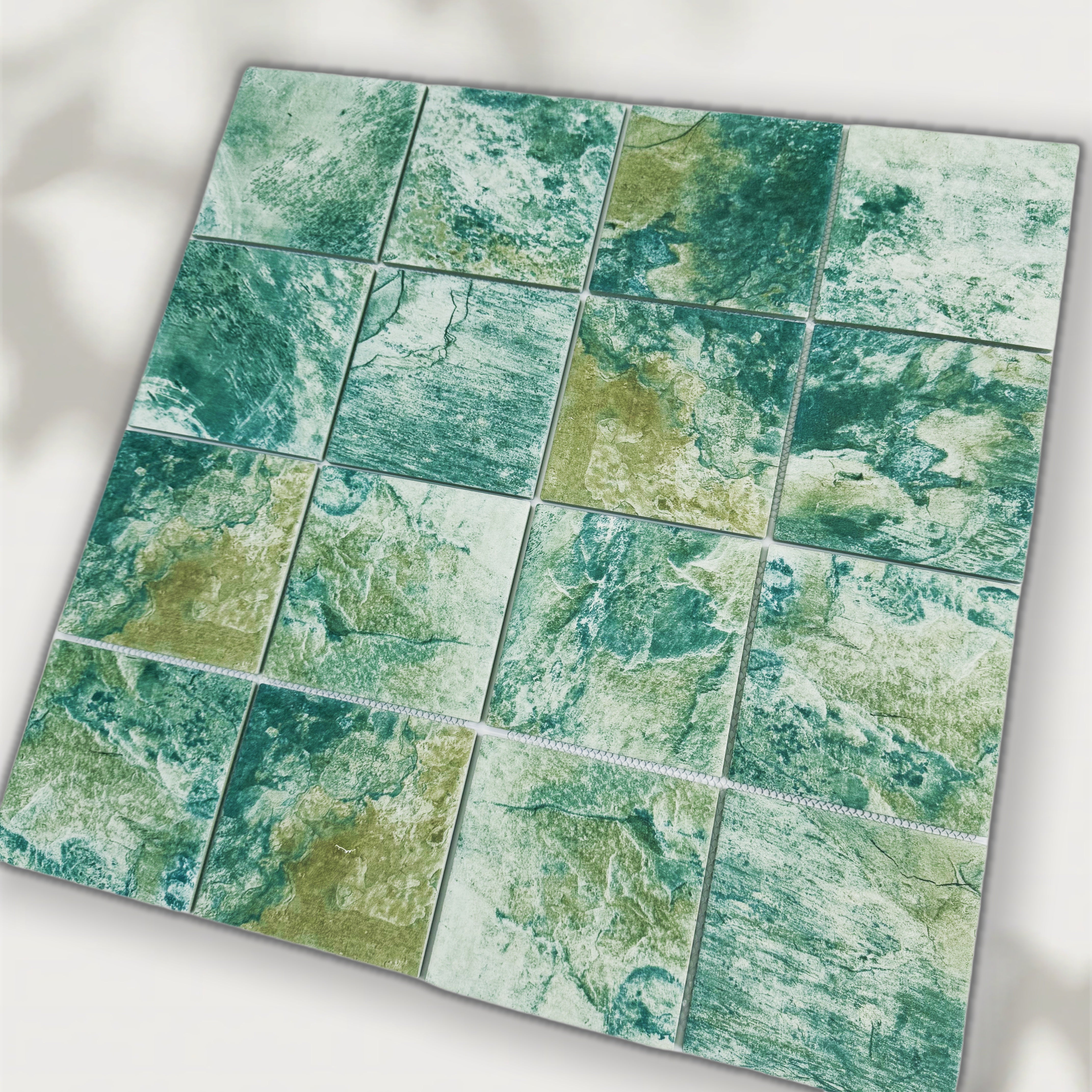 Gạch Hồ Bơi Gốm Mosaic Sáng Tạo Hiện Đại, Gạch Lát Sàn Gốm Sứ Toàn Phần, Gạch Đặc Biệt Kiểu Parquet Dành Cho Khách Sạn Biệt Thự Nhà Máy