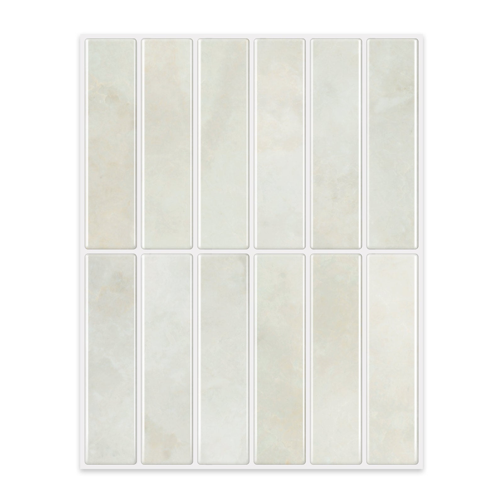 Gạch ốp tường bóc dán 3D bóng hình chữ nhật họa tiết Mosaic màu mơ Thiết kế mới Jorunns