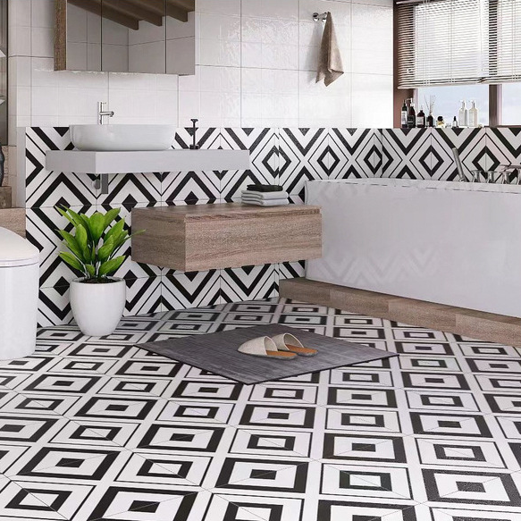 Gạch phòng tắm Hiện đại Mộc mạc Thiết kế Gạch nung