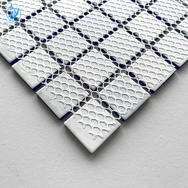 Gạch hồ bơi mosaic vuông, gạch men xanh dương, bán chạy nhất, ốp tường lát sàn