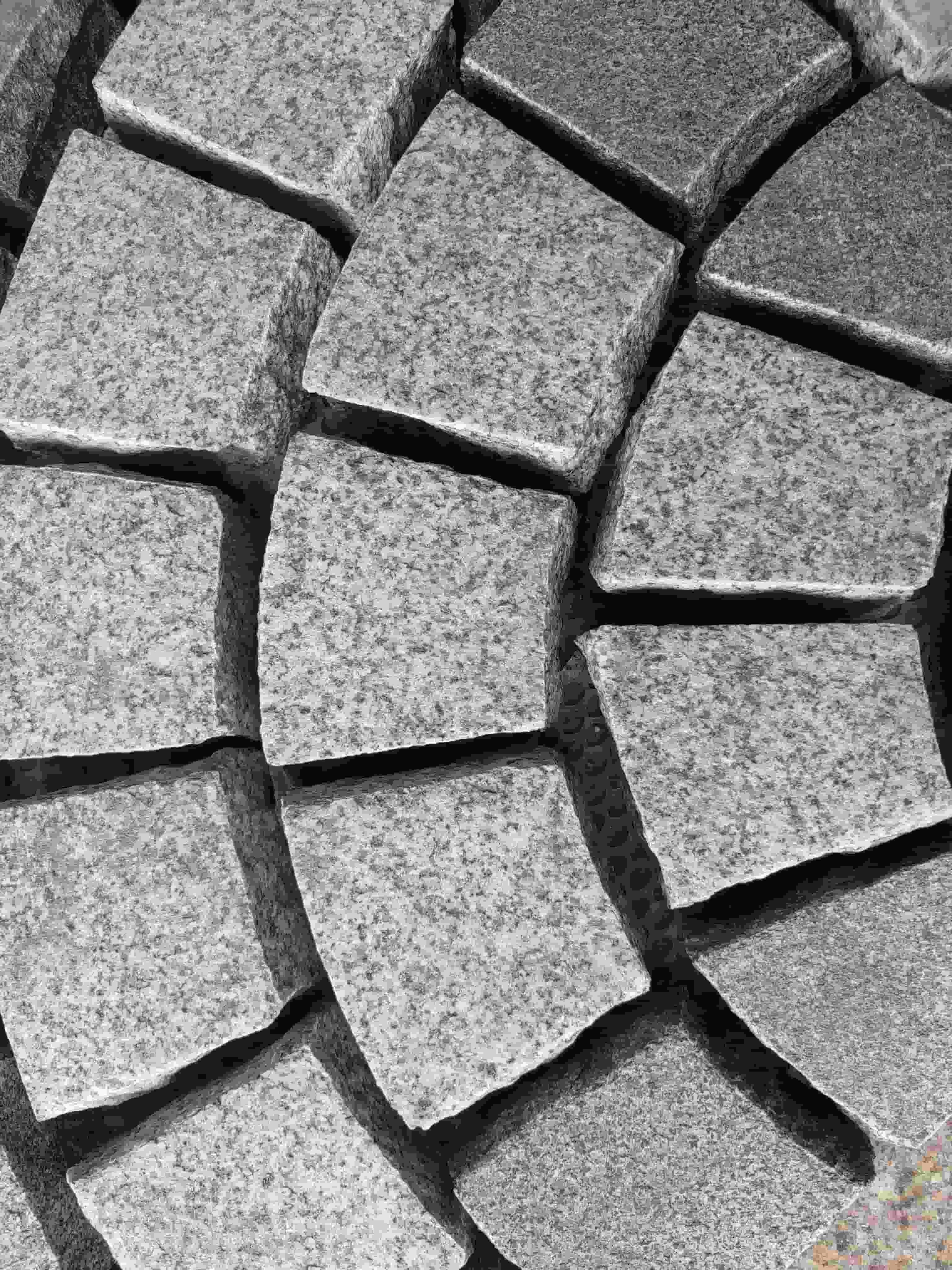 Đá lát vỉa hè Granite Sơn Đông Trung Quốc, thiết kế đồ họa tùy chỉnh