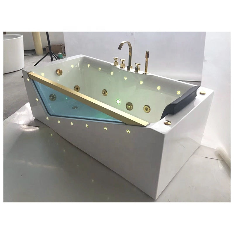 Bồn Tắm Một Người Sang Trọng Đặt Độc Lập Giá Rẻ Nước Nóng Sục Khí Thủy Lực Massage