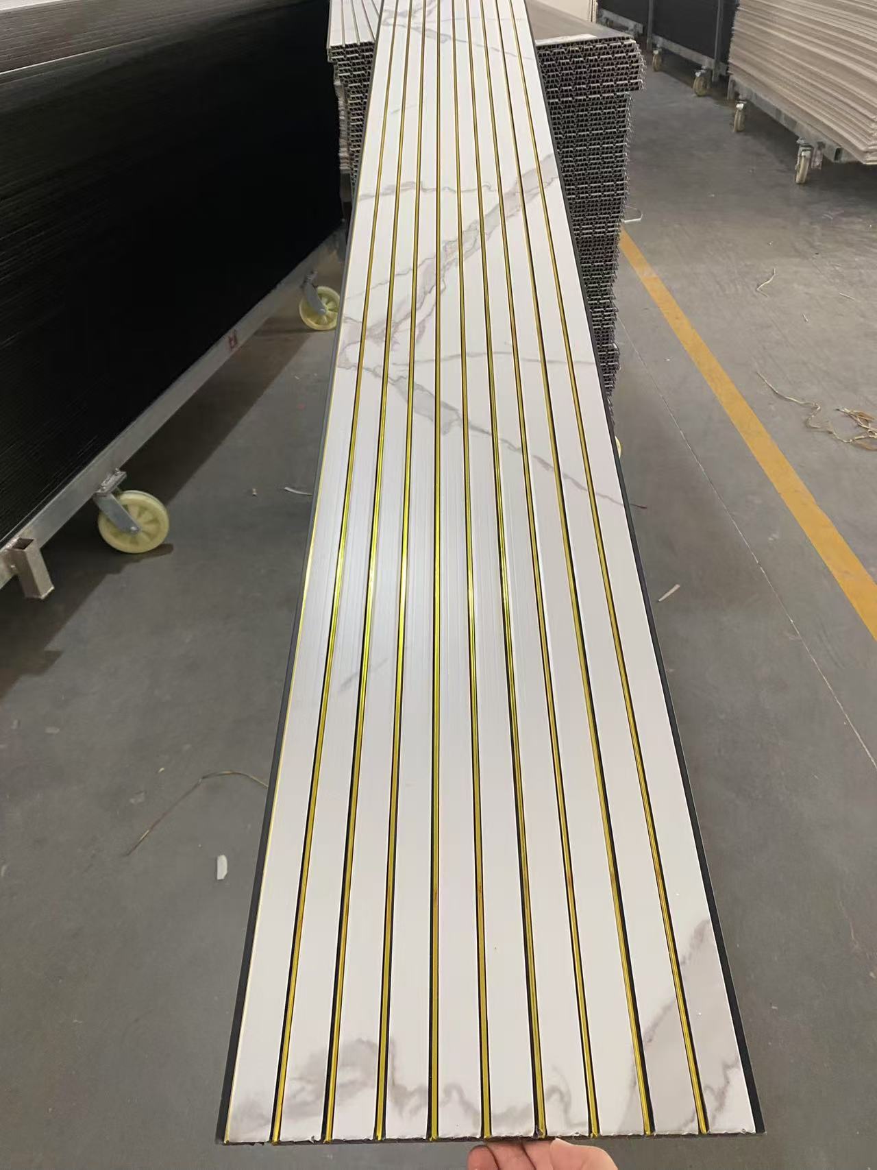 Tấm ốp tường và trần PVC nội thất vân đá cẩm thạch đen