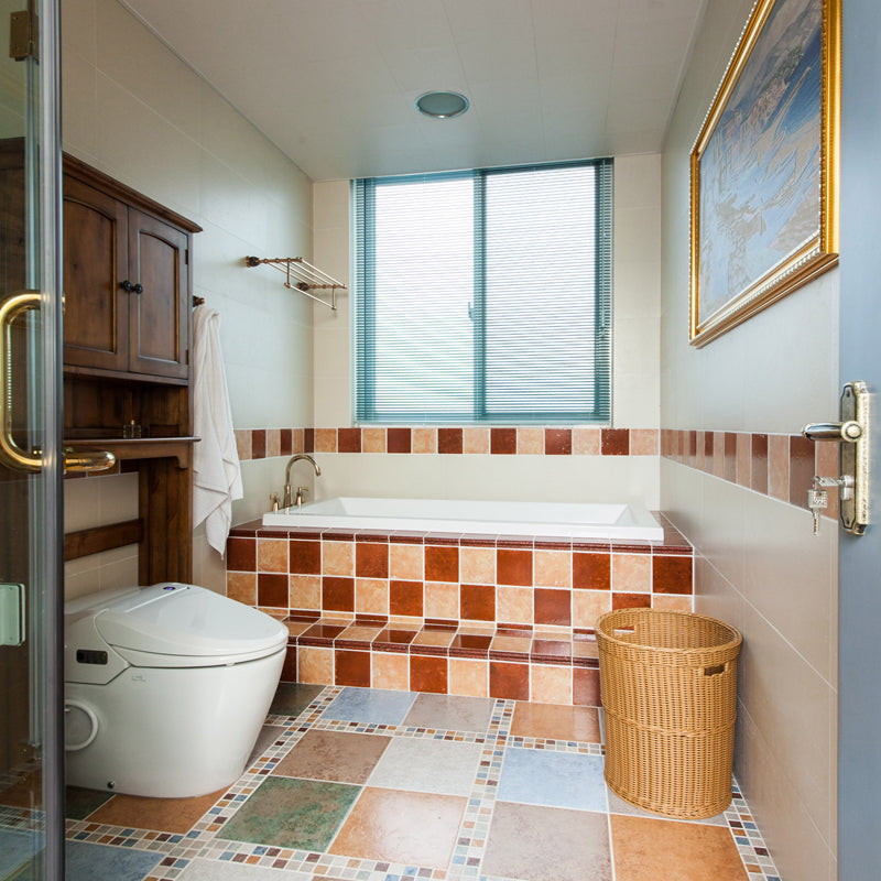 Ưu đãi Hot: Gạch ốp tường thủ công 15x15cm màu đỏ mờ phong cách mộc mạc, trang trí nghệ thuật cho phòng tắm, bếp và Khách sạn Resort