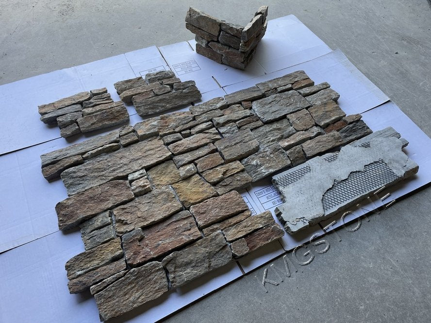 Hệ thống Đá nhân tạo Realstone Ledgestone ngoại thất kiểu Fieldstone với khả năng chống xói mòn axit
