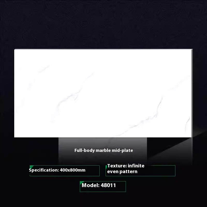 Gạch kim loại tráng men vân đá cẩm thạch hiện đại toàn diện 400x800 Gạch ốp tường nội thất kiểu giữa cho Nhà bếp, Phòng tắm, Miếng dán gạch ốp tường