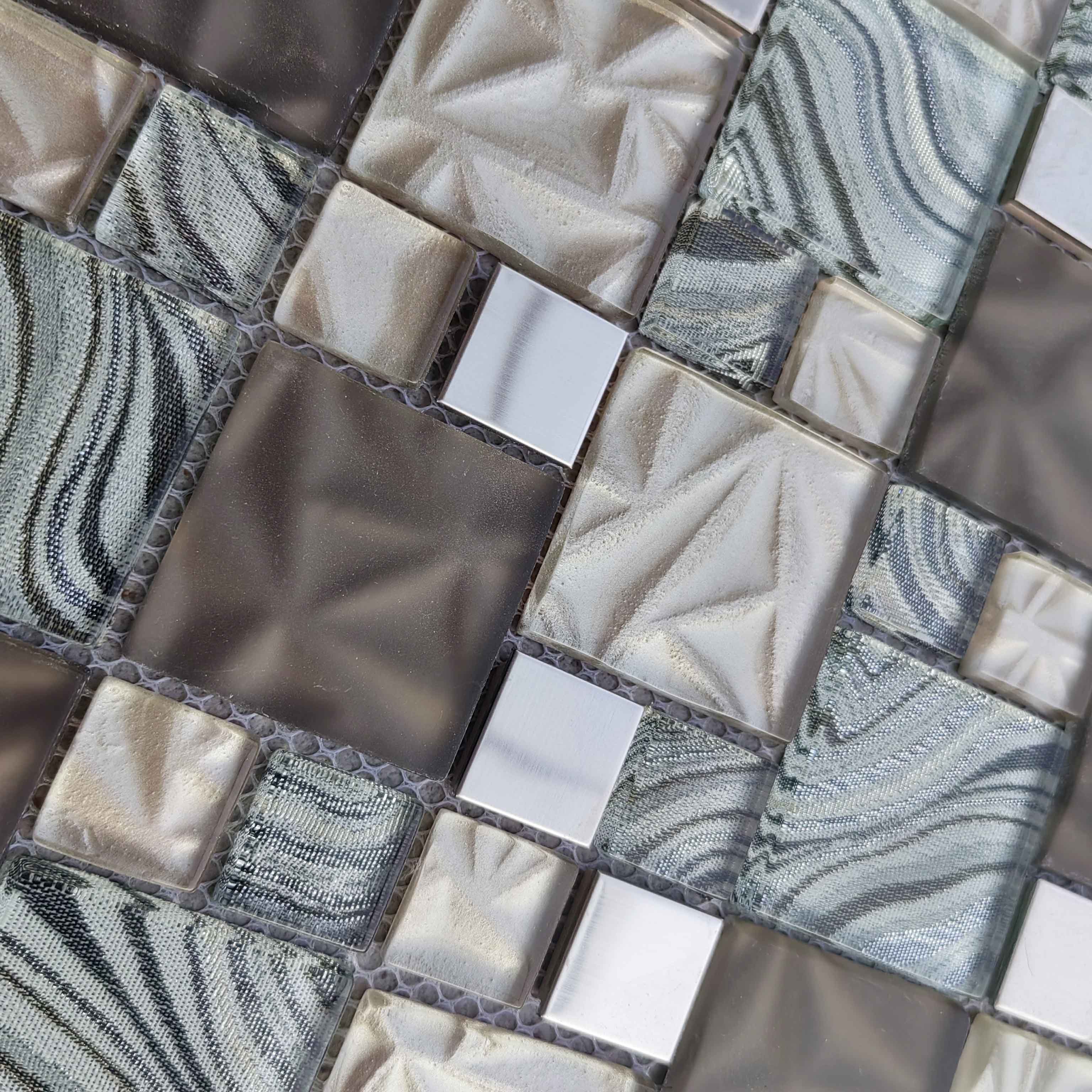 Gạch Mosaic Thủy Tinh Pha Lê Trang Trí Tường, Trang Trí Tường Nội Thất, Gạch Mosaic Phòng Tắm, Gạch Mozaika Thủ Công, Thủy Tinh