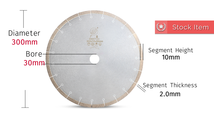 Đĩa cắt kim cương Quảng Đông GJ Bán chạy 12 inch 300 mm để cắt phiến đá, gạch đánh bóng, gạch giả cổ, gạch mosaic gốm