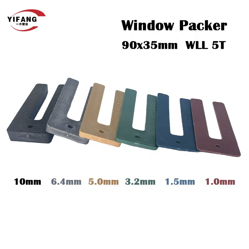 Miếng đệm cửa sổ hình móng ngựa 90x35mm tùy chỉnh bằng nhựa