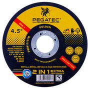 Đĩa cắt PEGATEC 125mm 4,5&quot; 115X1X22 có gia cố bằng sợi thủy tinh