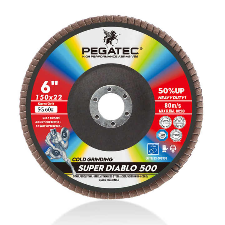 Đĩa đánh bóng kim loại sắc bén và bền bỉ 6&#39;&#39; 150X22 SUPER DIABLO chất lượng cao