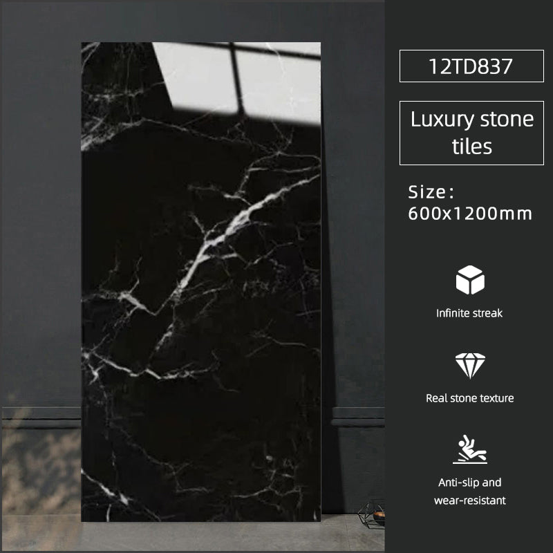 Gạch lát sàn sứ bóng vân đá cẩm thạch hiện đại