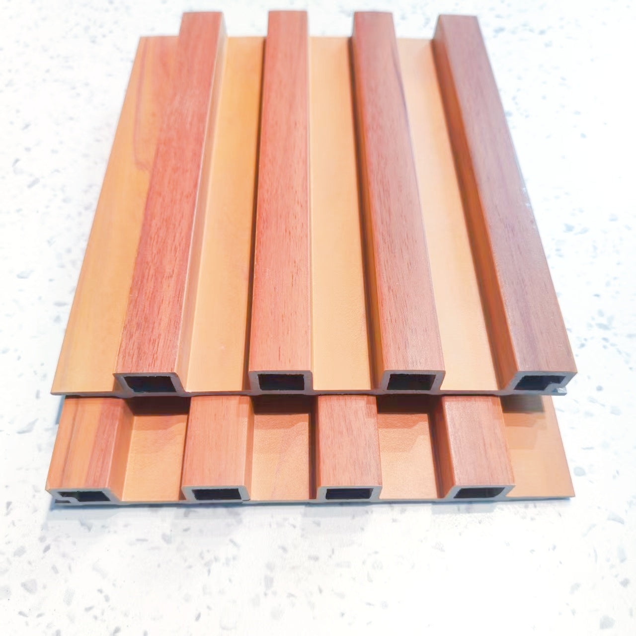 Tấm ốp tường ASA vật liệu mới, sử dụng ngoài trời, chống chịu thời tiết tốt, 150*15MM