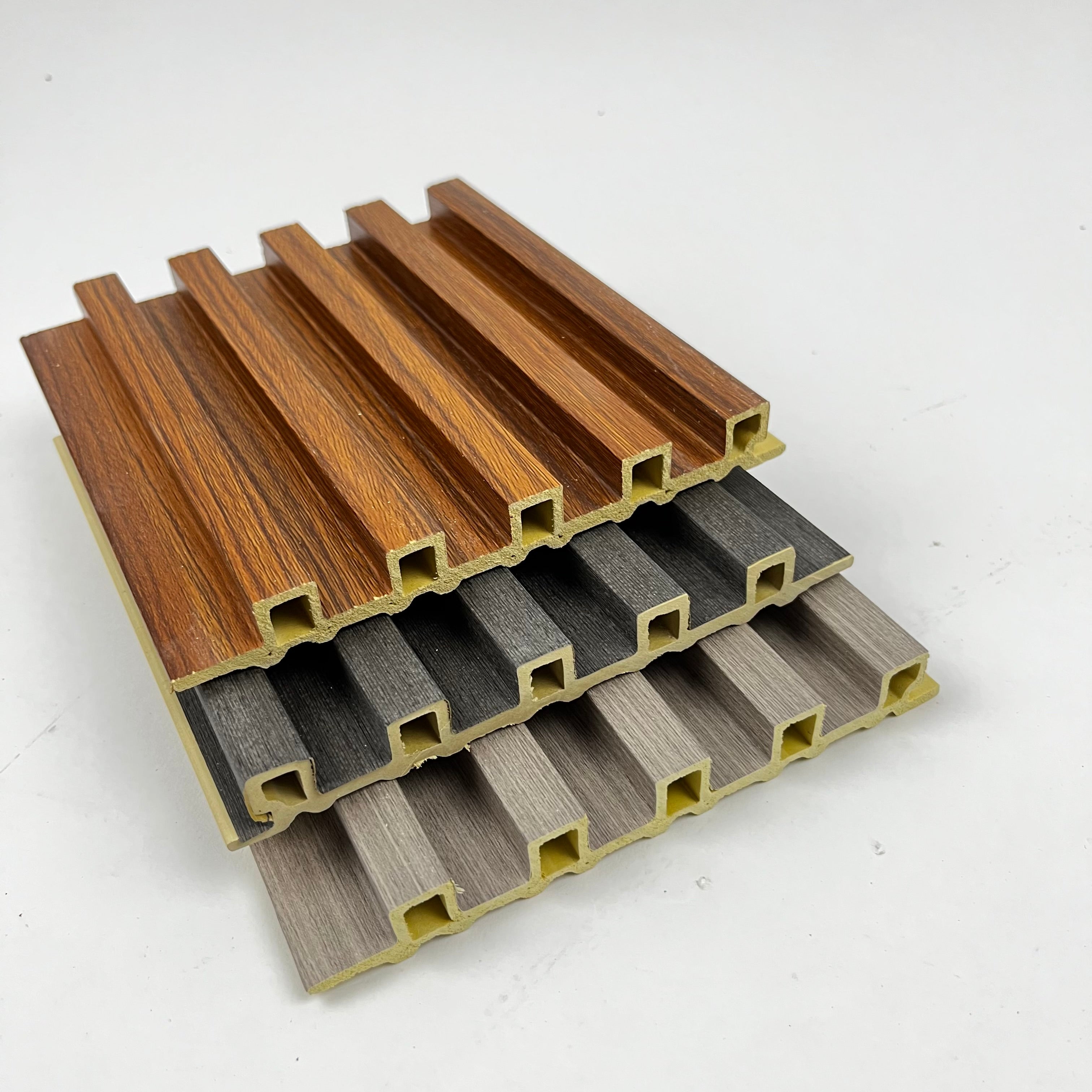 DBDMC Tấm ốp tường nội thất WPC vân gỗ nhựa Composite dùng trang trí trong nhà và ốp khách sạn