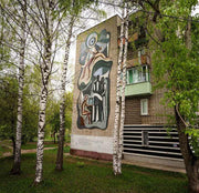 Nhà máy tùy chỉnh gạch mosaic thủy tinh và đá cẩm thạch tự nhiên để trang trí tường